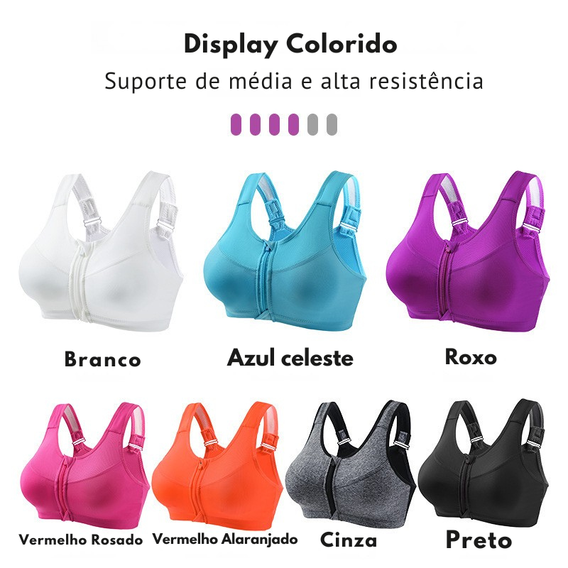 Top Yoga Fitness com Suporte nas Costas