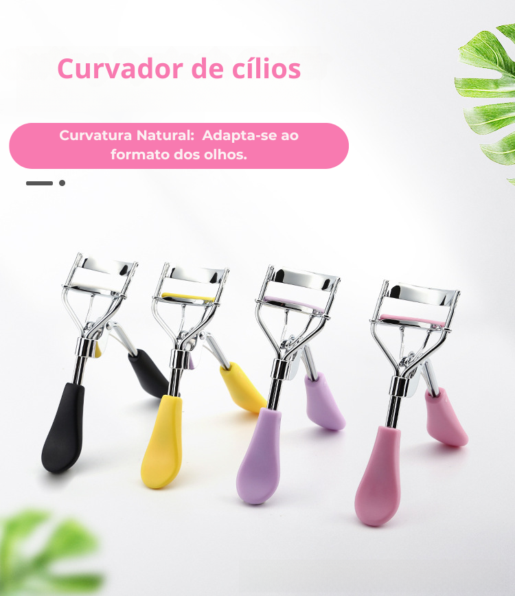 Curvador de Cílios Portátil com Cabo de Plástico – Wide Angle, Ideal para Cílios Naturais e Postiços**