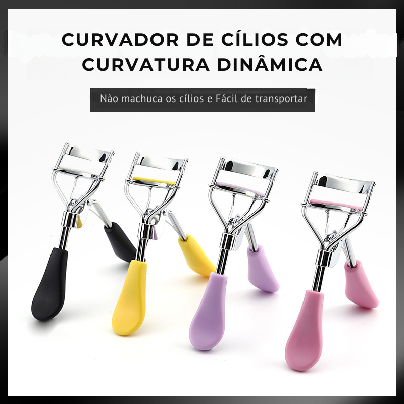 Curvador de Cílios Portátil com Cabo de Plástico – Wide Angle, Ideal para Cílios Naturais e Postiços**